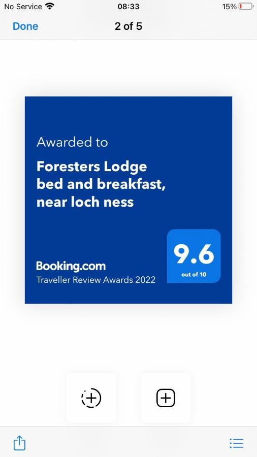 Foresters Lodge Bed And Breakfast, Near Loch Ness Inverfarigaig Eksteriør bilde